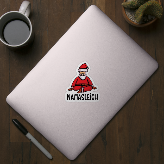 Namasleigh Yoga Funny Christmas Sweater by KsuAnn